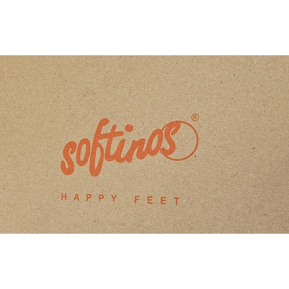 Softinos by‎ Fly Smooth White Leather Slip On Ballet Flats Women's US 5 / EU 35